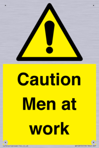 Caution Men at work
